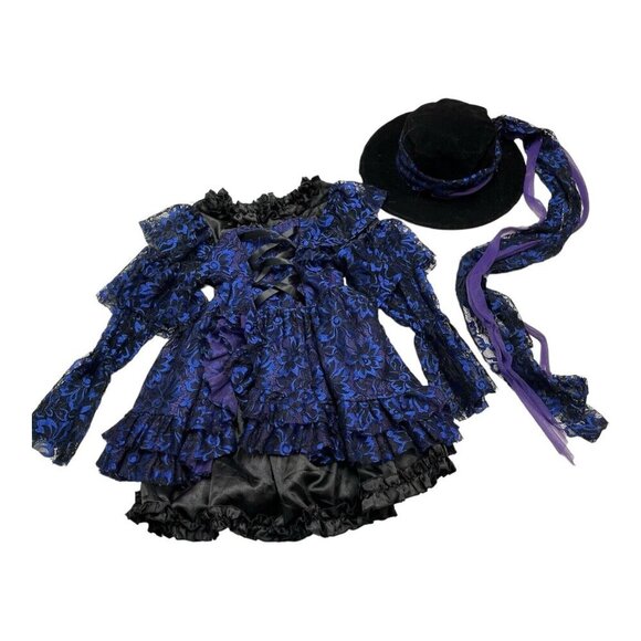 Chasing Fireflies Other - Chasing Fireflies Girls 8 Midnight Bandida Outlaw Costume Zorro Dress & Hat
